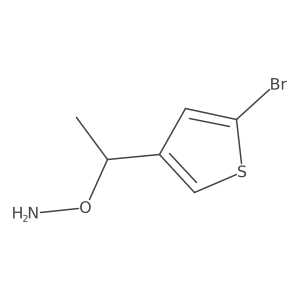 O-[1-(5-bromothiophen-3-yl)ethyl]hydroxylamine Structure