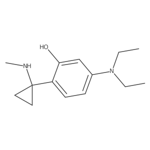 5-(Diethylamino)-2-[1-(methylamino)cyclopropyl]phenol结构式