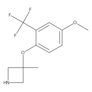3-[4-Methoxy-2-(trifluoromethyl)phenoxy]-3-methylazetidine结构式