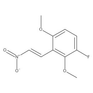 1-Fluoro-2,4-dimethoxy-3-(2-nitroethenyl)benzene结构式