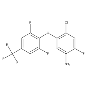 Benzenamine, 4-chloro-5-[2,6-difluoro-4-(trifluoromethyl)phenoxy]-2-fluoro-结构式