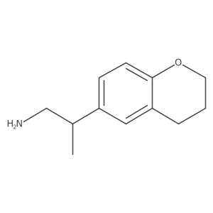 (2S)-2-(3,4-Dihydro-2H-chromen-6-yl)propan-1-amine Structure