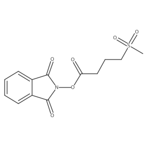 1,3-dioxo-2,3-dihydro-1H-isoindol-2-yl 4-methanesulfonylbutanoate结构式