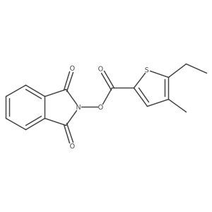 1,3-dioxo-2,3-dihydro-1H-isoindol-2-yl 5-ethyl-4-methylthiophene-2-carboxylate结构式