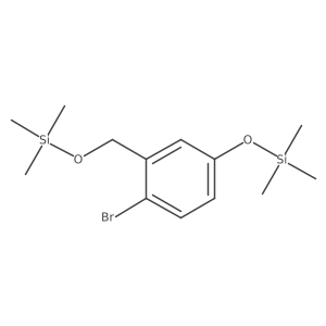1-Bromo-4-[(trimethylsilyl)oxy]-2-[[(trimethylsilyl)oxy]methyl]benzene结构式