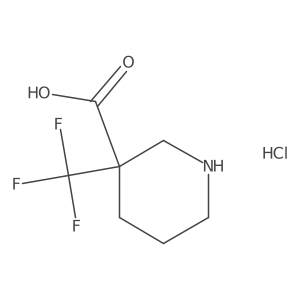 3-(Trifluoromethyl)piperidine-3-carboxylic acid;hydrochloride Structure