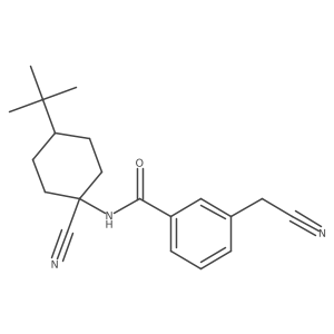 N-(4-Tert-butyl-1-cyanocyclohexyl)-3-(cyanomethyl)benzamide Structure