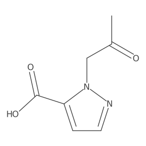 1-(2-Oxopropyl)-1H-pyrazole-5-carboxylic acid Structure