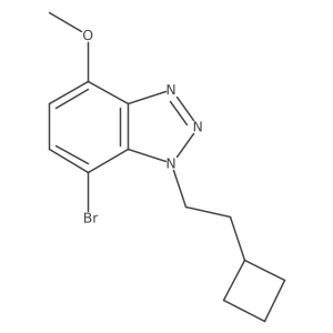 7-bromo-1-(2-cyclobutylethyl)-4-methoxy-1H-1,2,3-benzotriazole Structure