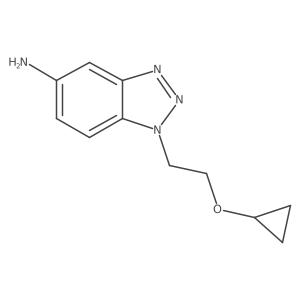 1-(2-cyclopropoxyethyl)-1H-1,2,3-benzotriazol-5-amine Structure