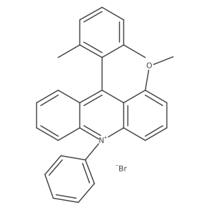 9-(2,6-Dimethylphenyl)-1-methoxy-10-phenylacridin-10-ium bromide结构式