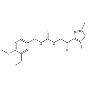 1-[(3,4-Dimethoxyphenyl)methyl]-3-[2-(2,5-dimethylfuran-3-yl)-2-hydroxyethyl]urea Structure