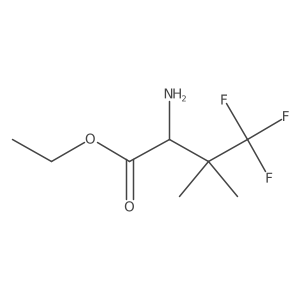 Ethyl 2-amino-4,4,4-trifluoro-3,3-dimethylbutanoate结构式
