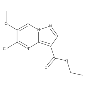 Ethyl 5-chloro-6-methoxypyrazolo[1,5-a]pyrimidine-3-carboxylate结构式