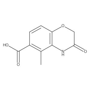 5-Methyl-3-oxo-3,4-dihydro-2H-benzo[b][1,4]oxazine-6-carboxylic acid Structure