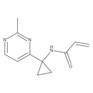 N-[1-(2-Methylpyrimidin-4-yl)cyclopropyl]prop-2-enamide结构式