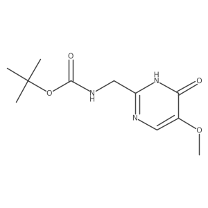 tert-butyl N-[(4-hydroxy-5-methoxypyrimidin-2-yl)methyl]carbamate Structure
