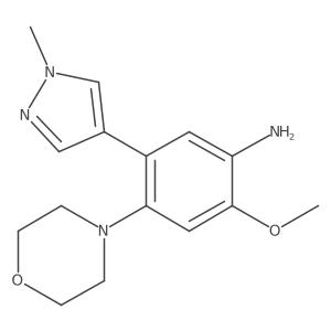 2-Methoxy-5-(1-methyl-1H-pyrazol-4-yl)-4-(4-morpholinyl)benzenamine结构式