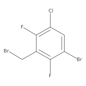 3-Bromo-5-chloro-2,6-difluorobenzyl bromide Structure