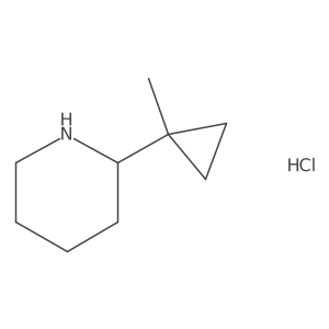 2-(1-Methylcyclopropyl)piperidine hydrochloride Structure