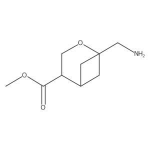 Methyl 1-(aminomethyl)-2-oxabicyclo[3.1.1]heptane-4-carboxylate结构式