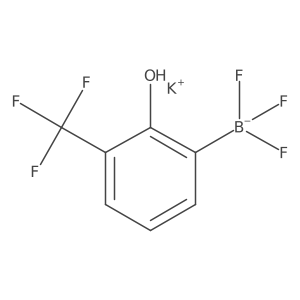 Potassium trifluoro(2-hydroxy-3-(trifluoromethyl)phenyl)borate结构式