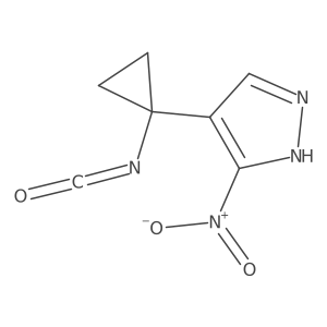 4-(1-isocyanatocyclopropyl)-3-nitro-1H-pyrazole Structure