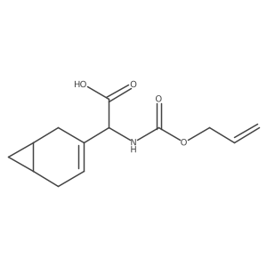 (2R)-2-{bicyclo[4.1.0]hept-3-en-3-yl}-2-{[(prop-2-en-1-yloxy)carbonyl]amino}acetic acid结构式