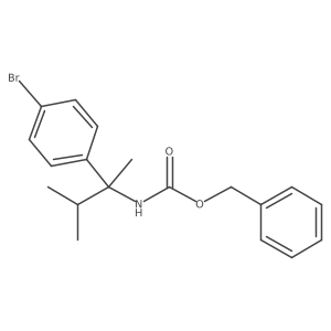benzyl N-[2-(4-bromophenyl)-3-methylbutan-2-yl]carbamate结构式