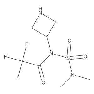 N-(azetidin-3-yl)-N-(dimethylsulfamoyl)-2,2,2-trifluoroacetamide Structure