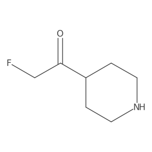2-Fluoro-1-(piperidin-4-yl)ethan-1-one结构式