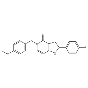 2-(4-Fluorophenyl)-5-[(4-methoxyphenyl)methyl]-1,2,3,3a-tetrahydropyrazolo[1,5-a]pyrazin-4-one Structure