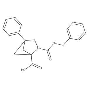 2-[(Benzyloxy)carbonyl]-4-phenyl-2-azabicyclo[2.1.1]hexane-1-carboxylic acid Structure