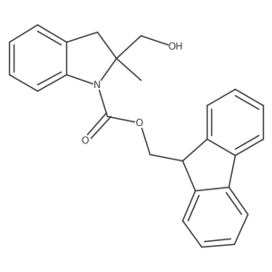 (9H-fluoren-9-yl)methyl 2-(hydroxymethyl)-2-methyl-2,3-dihydro-1H-indole-1-carboxylate Structure
