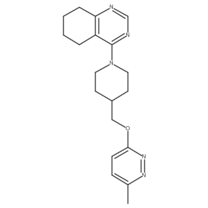 4-(4-{[(6-Methylpyridazin-3-yl)oxy]methyl}piperidin-1-yl)-5,6,7,8-tetrahydroquinazoline结构式