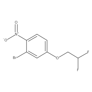 2-Bromo-4-(2,2-difluoroethoxy)-1-nitrobenzene Structure