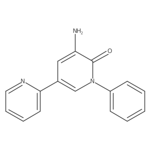 3-Amino-1-phenyl-5-(2-pyridyl)-1,2-dihydropyridin-2-one结构式