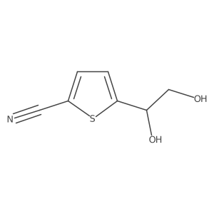 5-(1,2-Dihydroxyethyl)thiophene-2-carbonitrile Structure