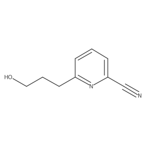 6-(3-Hydroxypropyl)-2-pyridinecarbonitrile结构式
