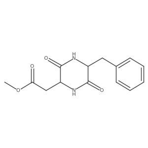 Methyl 5-benzyl-3,6-dioxo-2-piperazineacetate, (2S-cis)-结构式