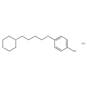 4-[[4-(4-Morpholinyl)butyl]thio]-phenol hcl结构式