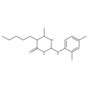 2-(2,4-Dimethylanilino)-6-methyl-5-pentyl-1,3-diazinan-4-one Structure
