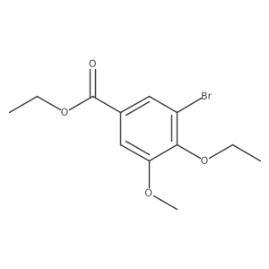 Ethyl 3-bromo-4-ethoxy-5-methoxybenzoate结构式