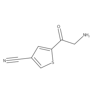 5-(2-Aminoacetyl)thiophene-3-carbonitrile结构式