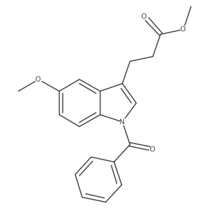 3-(1-Benzoyl-5-methoxy-1h-indol-3-yl)-propionic acid methyl ester Structure