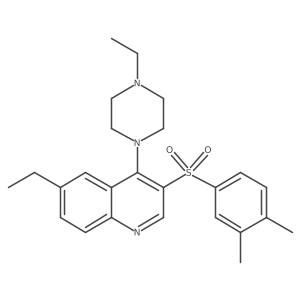 3-((3,4-Dimethylphenyl)sulfonyl)-6-ethyl-4-(4-ethylpiperazin-1-yl)quinoline Structure