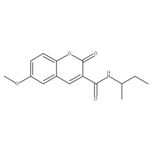 N-(butan-2-yl)-6-methoxy-2-oxo-2H-chromene-3-carboxamide结构式