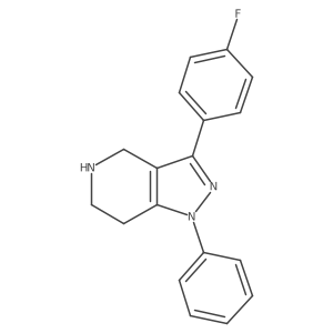 1h-Pyrazolo[4,3-c]pyridine,3-(4-fluorophenyl)-4,5,6,7-tetrahydro-1-phenyl- Structure