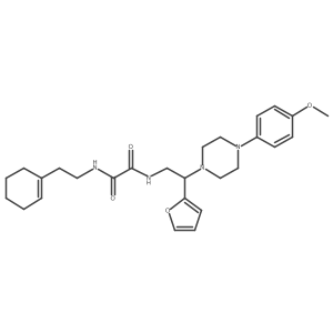 N1-(2-(cyclohex-1-en-1-yl)ethyl)-N2-(2-(furan-2-yl)-2-(4-(4-methoxyphenyl)piperazin-1-yl)ethyl)oxalamide Structure