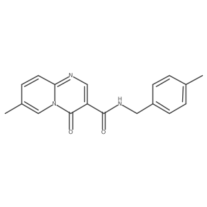 7-methyl-N-(4-methylbenzyl)-4-oxo-4H-pyrido[1,2-a]pyrimidine-3-carboxamide结构式